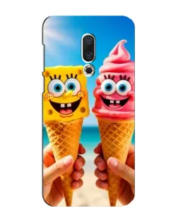 Чохол для Meizu 16 Plus з картинкою «Спанч Боб морозиво»