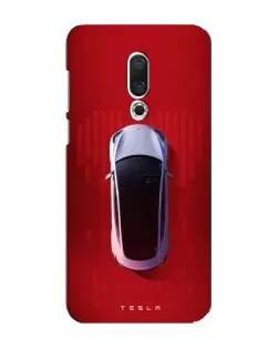 Чехол для Meizu 16 Plus с картинкой «Tesla Top View»
