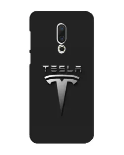 Чехол для Meizu 16 Plus с картинкой «Стальной логотип Tesla»