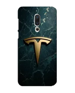 Чехол для Meizu 16 Plus с картинкой «Мраморная Tesla Gold»