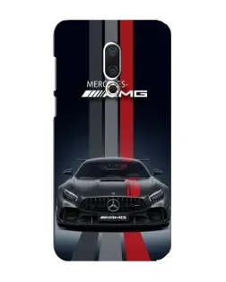 Чехол для Meizu 16 Plus с картинкой «Mercedes — белый карбон»