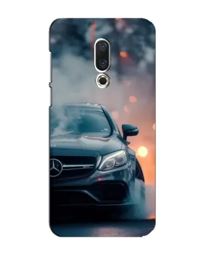 Чехол для Meizu 16 Plus с картинкой «Mercedes — ночной город» Чехол для Meizu 16 Plus с картинкой «Mercedes — ночной город»
