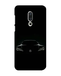 Чехол для Meizu 16 Plus с картинкой «Mercedes — силуэт авто»