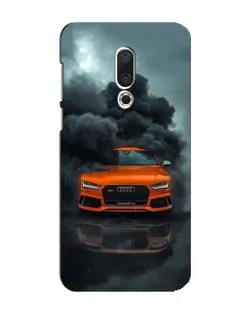 Чехол для Meizu 16 Plus с картинкой «Audi в облаках дыма»