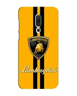 Чехол для Meizu 16 Plus с картинкой «Lamborghini Stripe желтый»