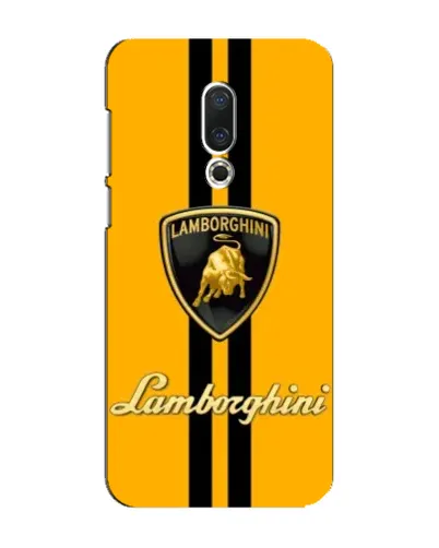 Чехол для Meizu 16 Plus с картинкой «Lamborghini Stripe желтый»