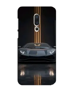 Чехол для Meizu 16 Plus с картинкой «Lamborghini золотые линии»