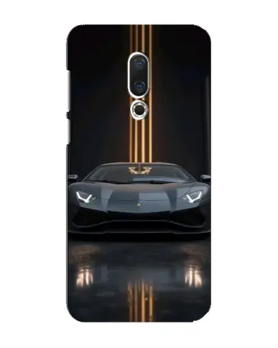 Чехол для Meizu 16 Plus с картинкой «Lamborghini золотые линии»