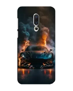 Чехол для Meizu 16 Plus с картинкой «Lamborghini дымная эстетика»