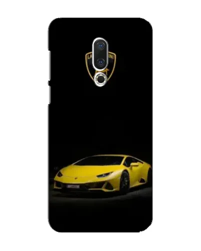 Чехол для Meizu 16 Plus с картинкой «Lamborghini желтый акцент»