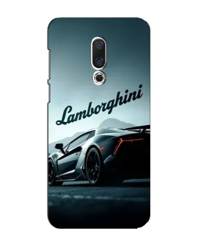 Чехол для Meizu 16 Plus с картинкой «Классическая надпись Lamborghini»