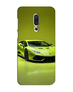 Чехол для Meizu 16 Plus с картинкой «Салатовый Lamborghini Huracan»