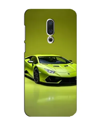 Чехол для Meizu 16 Plus с картинкой «Салатовый Lamborghini Huracan»
