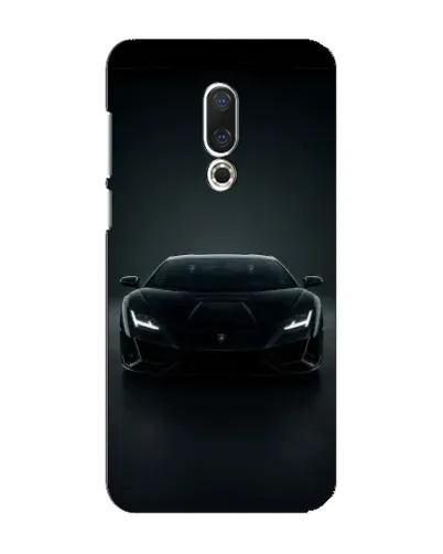 Чехол для Meizu 16 Plus с картинкой «Черный Lamborghini Aventador»