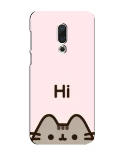 Чехол для Meizu 16 Plus с картинкой «Пушин говорит Hi» Чехол для Meizu 16 Plus с картинкой «Пушин говорит Hi»