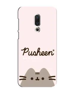 Чехол для Meizu 16 Plus с картинкой «Pusheen логотип» Чехол для Meizu 16 Plus с картинкой «Pusheen логотип»
