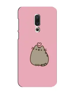 Чехол для Meizu 16 Plus с картинкой «Pusheen сердце» Чехол для Meizu 16 Plus с картинкой «Pusheen сердце»