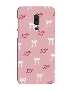 Чохол для Meizu 16 Plus з картинкою «Серця та банти» Чохол для Meizu 16 Plus з картинкою «Серця та банти»