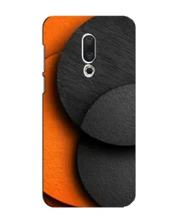 Чохол для Meizu 16 Plus з картинкою «Геометрія помаранчевих кіл»