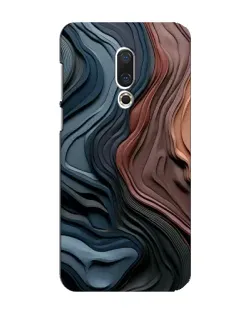 Чохол для Meizu 16 Plus з картинкою «Кольорові хвилі каньйону»