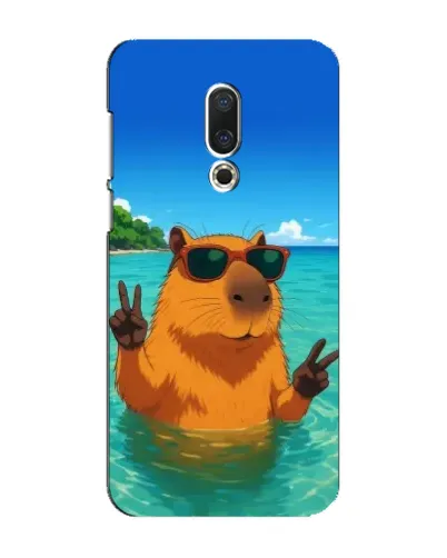 Чехол для Meizu 16 Plus с картинкой «Морская капибара» Чехол для Meizu 16 Plus с картинкой «Морская капибара»