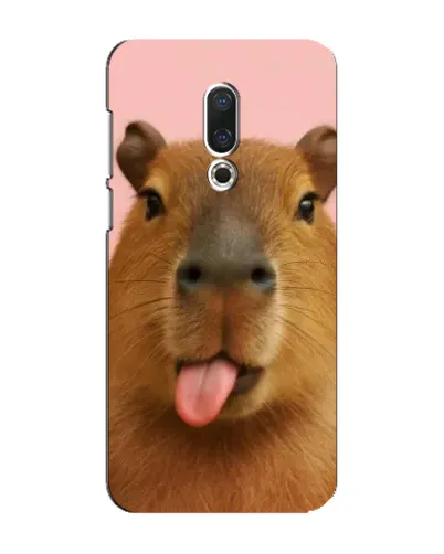 Чехол для Meizu 16 Plus с картинкой «Капибара с языком» Чехол для Meizu 16 Plus с картинкой «Капибара с языком»