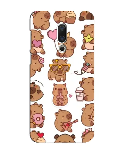 Чехол для Meizu 16 Plus с картинкой «Стикерпак с капибарами» Чехол для Meizu 16 Plus с картинкой «Стикерпак с капибарами»