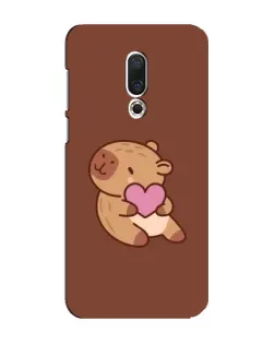 Чехол для Meizu 16 Plus с картинкой «Капибара с сердцем»