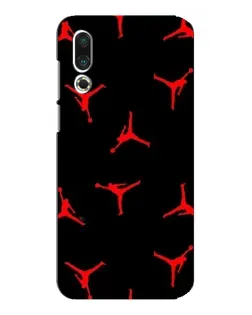 Чехол для Meizu 16s с картинкой «Jordan Red Pattern»