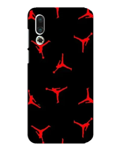 Чехол для Meizu 16s с картинкой «Jordan Red Pattern»