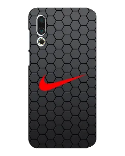 Чехол для Meizu 16s с картинкой «Nike — карбоновая сетка»