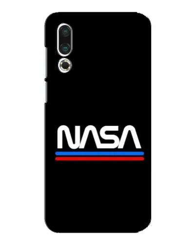 Чехол для Meizu 16s с картинкой «NASA — классика Red Blue»