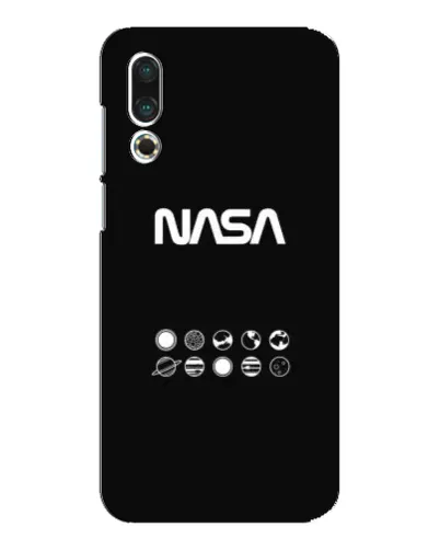Чехол для Meizu 16s с картинкой «NASA — технический принт»