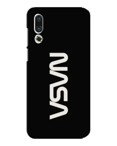 Чехол для Meizu 16s с картинкой «NASA — вертикальный логотип»