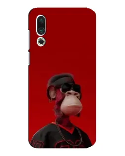 Чехол для Meizu 16s с картинкой «Bored Ape в красном»