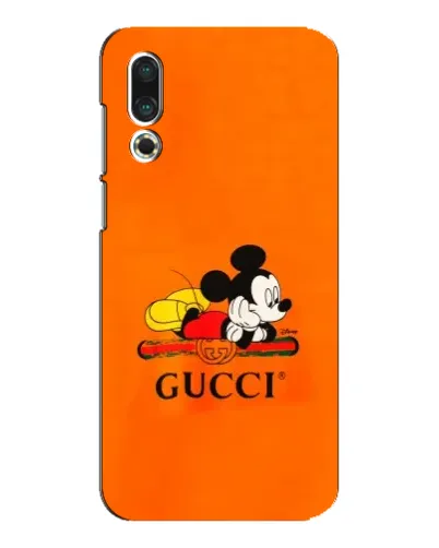 Чехол для Meizu 16s с картинкой «Микки Маус Gucci — оранж» Чехол для Meizu 16s с картинкой «Микки Маус Gucci — оранж»