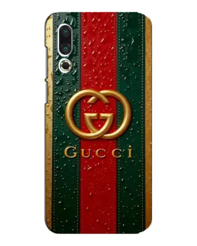 Чехол для Meizu 16s с картинкой «Gucci — фирменная полоса и золото» Чехол для Meizu 16s с картинкой «Gucci — фирменная полоса и золото»