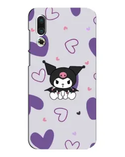 Чехол для Meizu 16s с картинкой «Kuromi и лавандовые сердца»