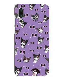 Чехол для Meizu 16s с картинкой «Kuromi — паттерн»