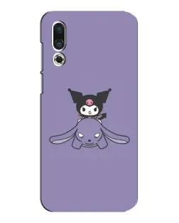 Чехол для Meizu 16s с картинкой «Kuromi на лиловом фоне»