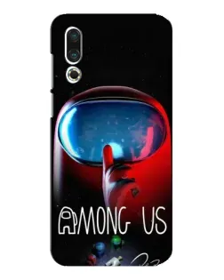 Чехол для Meizu 16s с картинкой «Красный импостер — макро»