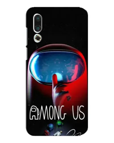 Чехол для Meizu 16s с картинкой «Красный импостер — макро» Чехол для Meizu 16s с картинкой «Красный импостер — макро»