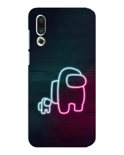 Чехол для Meizu 16s с картинкой «Among Us неон-арт» Чехол для Meizu 16s с картинкой «Among Us неон-арт»
