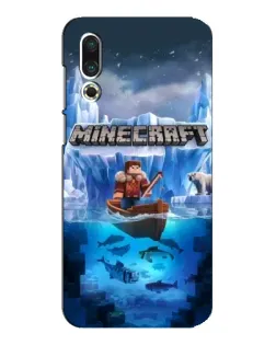 Чохол для Meizu 16s з картинкою «Minecraft льодянийсвіт»