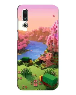Чохол для Meizu 16s з картинкою «Рожеве дерево Minecraft»
