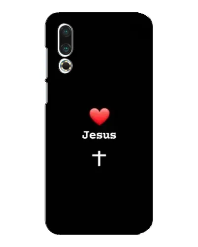 Чехол для Meizu 16s с картинкой «Сердце - Jesus»