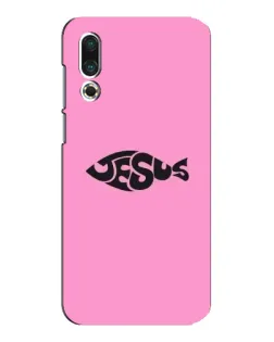 Чехол для Meizu 16s с картинкой «Розовый символ  Jesus»