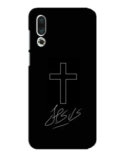 Чехол для Meizu 16s с картинкой «Графический крест Jesus» Чехол для Meizu 16s с картинкой «Графический крест Jesus»