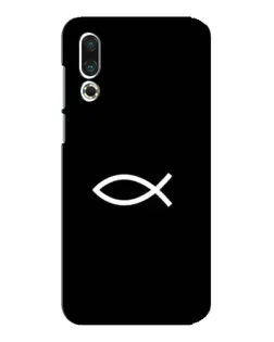Чехол для Meizu 16s с картинкой «Символ рыбы Jesus»