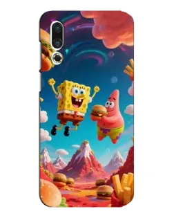 Чехол для Meizu 16s с картинкой «Космический фастфуд»